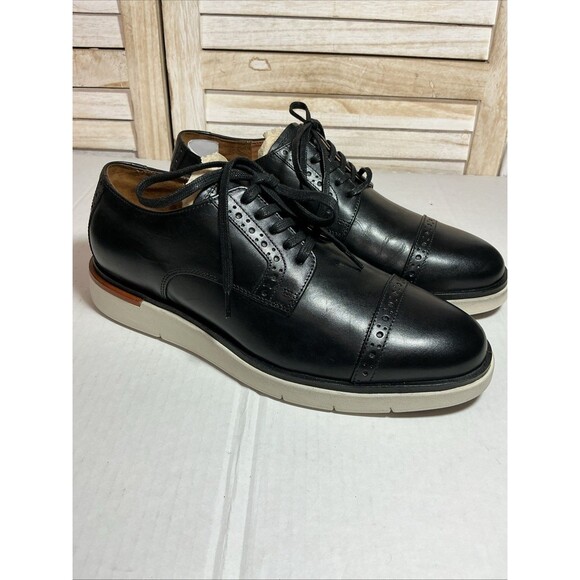 allen edmonds Leather Shoes shoes Size  7.5 D Black Color